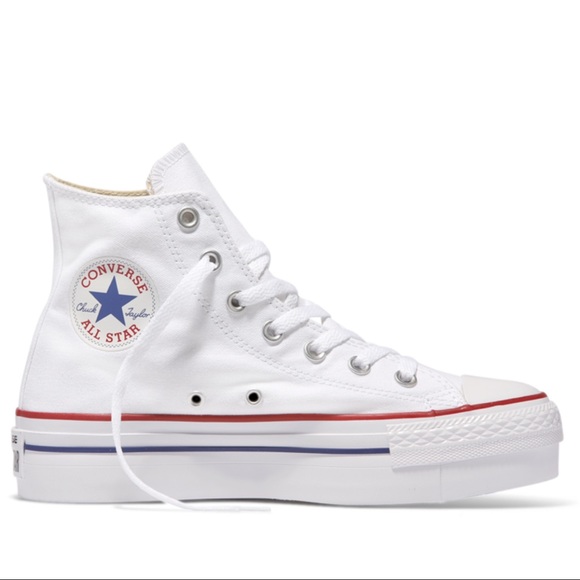 converse chuck taylor all star lift high top white